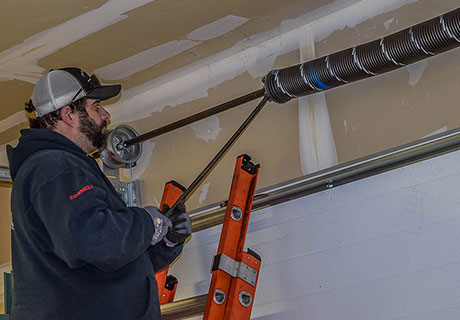 Garage door spring replacement service by Jeremy