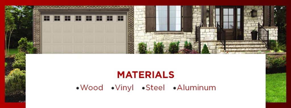 Types of Garage Door Materials